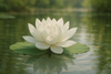 white lotus florwer